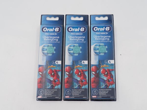 3x ORAL-B Aufsteckbürsten Spiderman 12 Stück (18978)