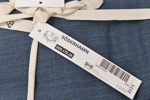 IKEA SÖDERHAMN Sofa Bezug SET, Hillared dunkelblau (16861)