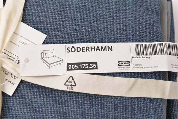 IKEA SÖDERHAMN Sofa Bezug SET, Hillared dunkelblau (16861)