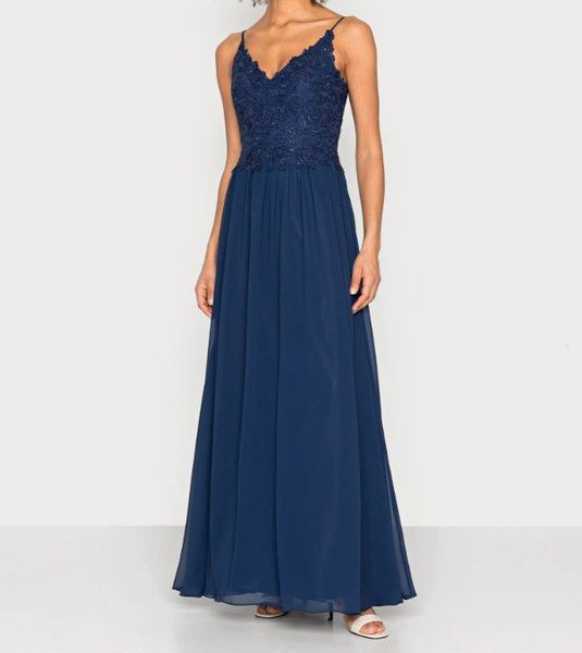 MASCARA Ballkleid in Navy Gr. 36 / S (19500)
