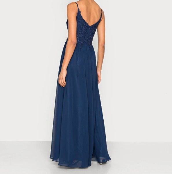 MASCARA Ballkleid in Navy Gr. 36 / S (19500)