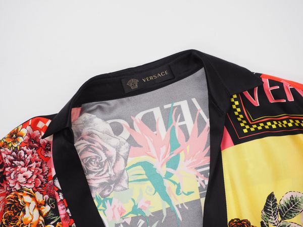 VERSACE Seidenkleid im Kimono Stil Gr. L (17992)