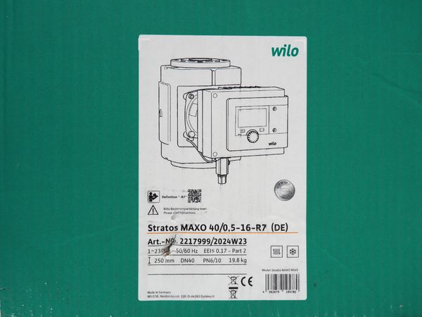 WILO Umwälzpumpe Stratos Maxo R7 40/0,5-16 (18667)