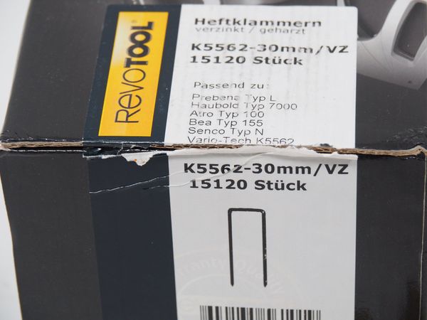 REVOTOOL Heftklammern 30mm verzinkt, geharzt (17922)