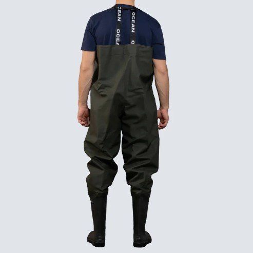 OCEAN Wathose / Fischerhose / Schuhe Gr. 42  (19756)