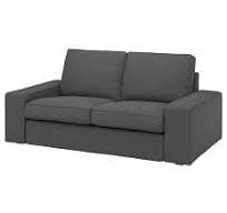 IKEA KIVIK 2er Sofa Bezug, Tallmyra mittelgrau (16872)