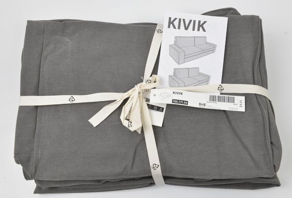 IKEA KIVIK 2er Sofa Bezug, Tallmyra mittelgrau (16872)