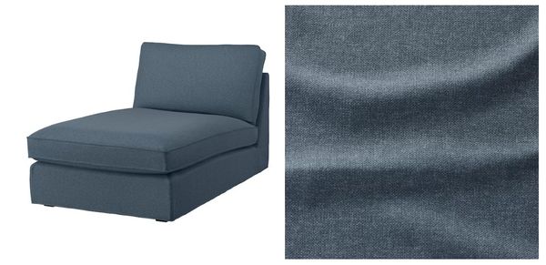 IKEA KIVIK Récamiere Bezug, Gunnared blau (16869)