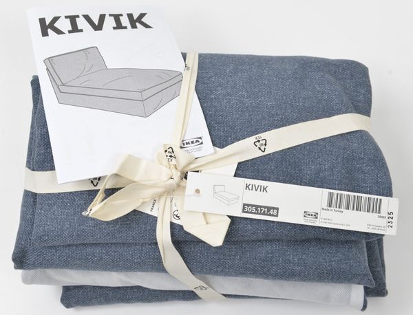 IKEA KIVIK Récamiere Bezug, Gunnared blau (16869)