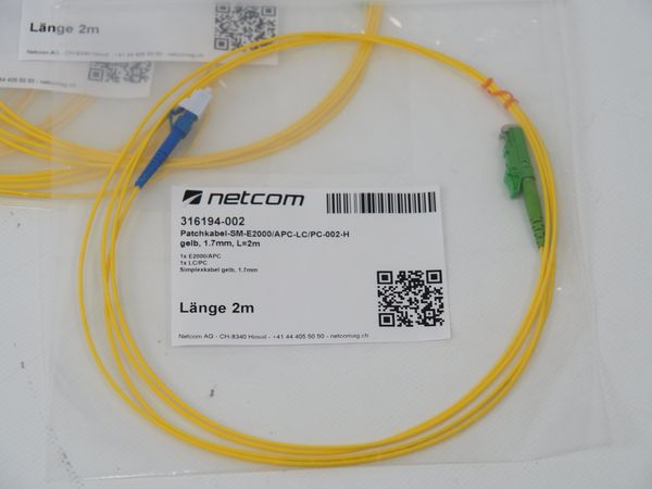 8x Patchkabel-SM-E2000/APC-LC/PC-002-H (17104)
