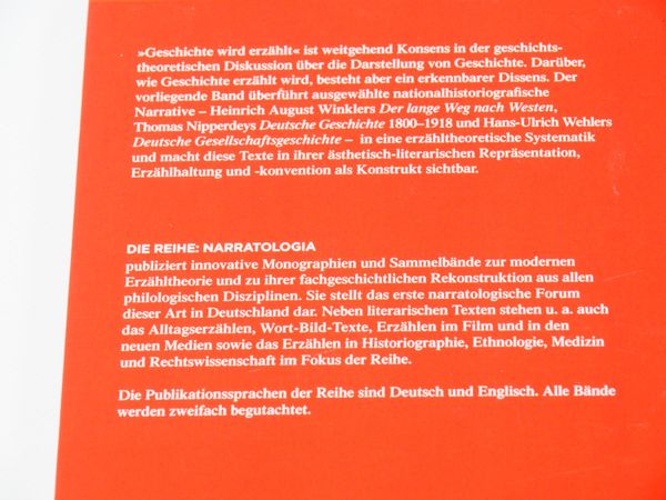 Narratologia 88 – Nationalgeschichte erzählen (17116)