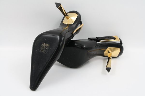 SAINT LAURENT Slingback Pumps Lee 110 aus Leder (5082)