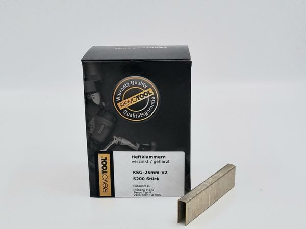 REVOTOOL Heftklammern KSG 25mm verzinkt (18197)