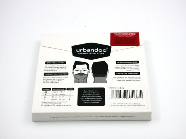 URBANDOO Loop-Maske «schwarz» Gr. M (7873)