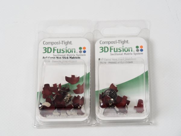2x COMPOSI-TIGHT 3D Matrizenbänder FX150 rot (17339)