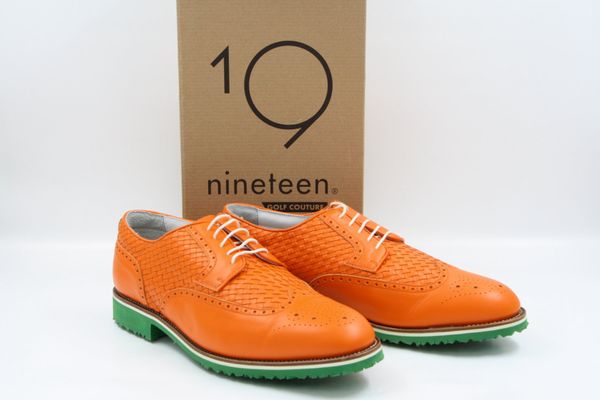 NINETEEN Brogue Ribbed Golfschuhe Gr. 10,5 – 44 (18261)