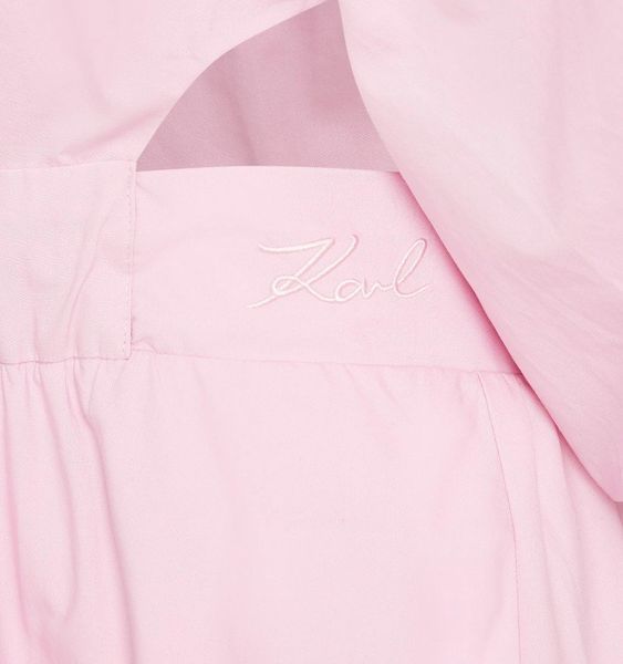 KARL LAGERFELD A-Linie Puff Sleeve Kleid Gr. 32 (19808)