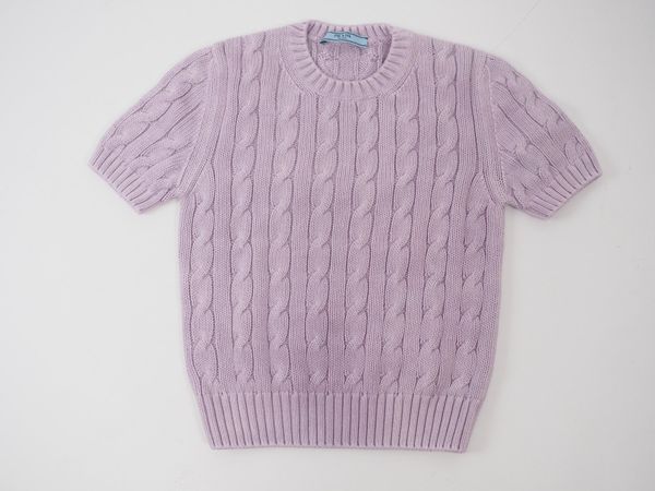 PRADA Stricktop aus Baumwolle Gr. XS-IT38 (19822)