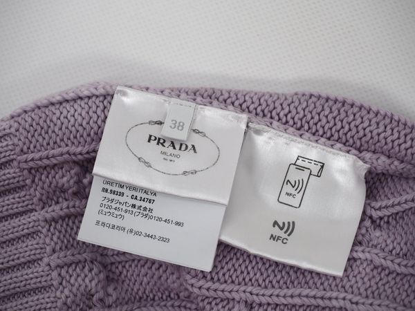 PRADA Stricktop aus Baumwolle Gr. XS-IT38 (19822)