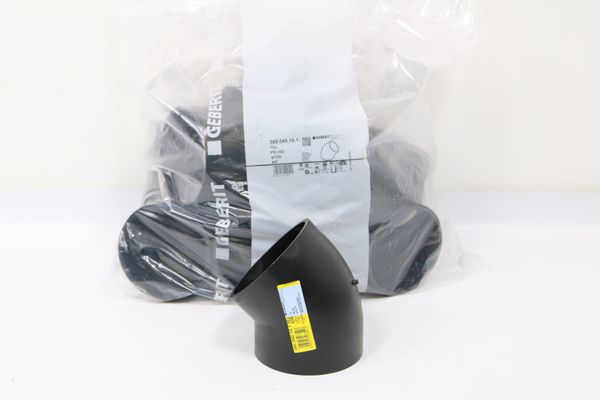 10x GEBERIT Pe Bogen, Winkel: 45°, DN:125 (18756)
