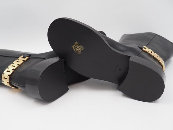 VICTORIA BECKHAM Boots aus Leder Gr. 39 (19845)